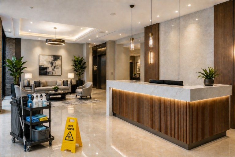 Property management cleaning for shared building areas in Orlando
